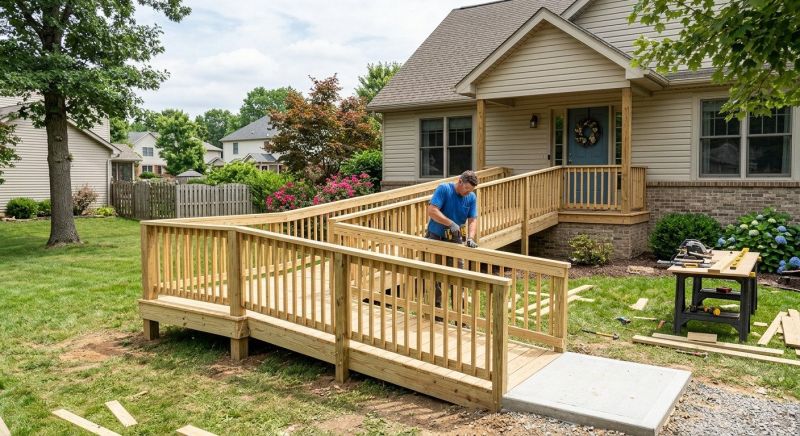 Entrance Ramp Installation in Wilmington, NC